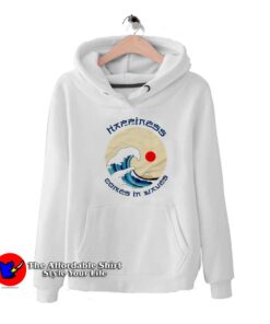 Hapiness Comes In Waves Of Kanagawa Unisex Hoodie