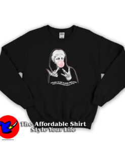 Heathans Learn To Be Alone Grpahic Unisex Sweatshirt
