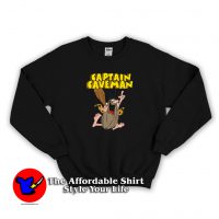 Vintage Captain Caveman Logo Funny Unisex Sweatshirt