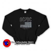 ACDC Back In Black Tour US Flag Unisex Sweatshirt