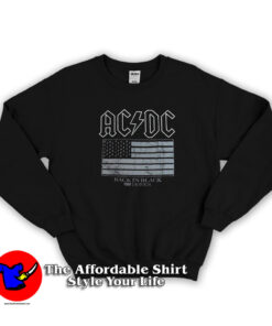 ACDC Back In Black Tour US Flag Unisex Sweatshirt