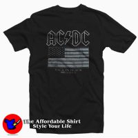 ACDC Back In Black Tour US Flag Unisex T-shirt