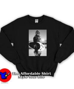 Chewbacca Surfing Star Wars Vintage Surf Sweatshirt