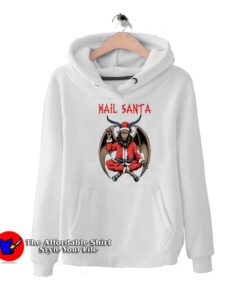 Christmas Hail Santa Satanism Goat Parody Hoodie