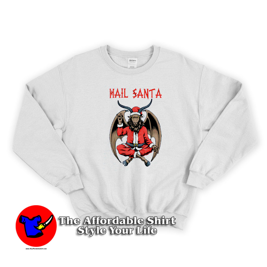 Christmas Hail Santa Satanism Goat Parody Sweatshirt 510x510 image Christmas Hail Santa Satanism Goat Parody Sweatshirt 510x510 Christmas Hail Santa Satanism Goat Parody Sweatshirt On Sale