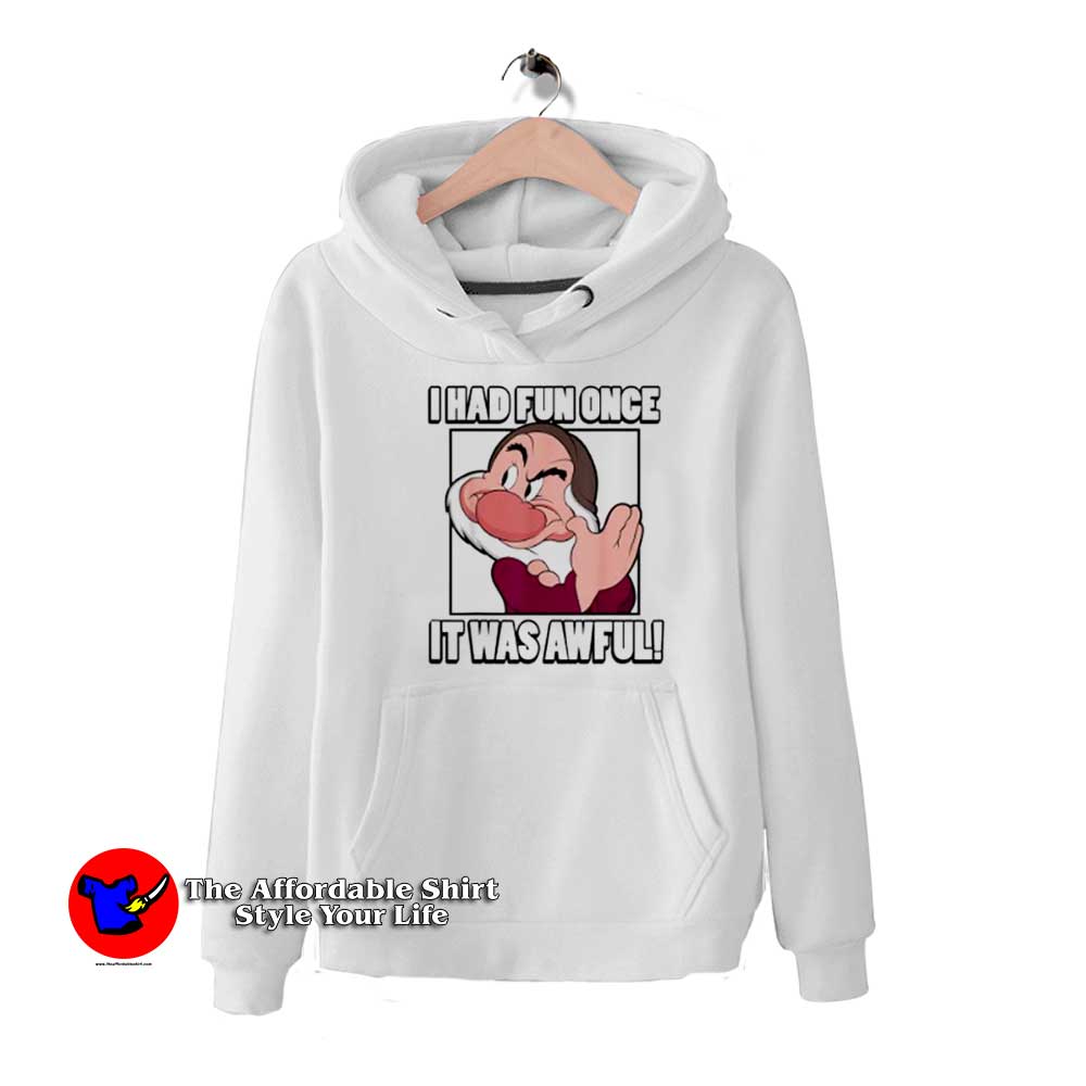 Disney Grumpy I Had Fun Once It Was Awful Hoodie 510x510 image Disney Grumpy I Had Fun Once It Was Awful Hoodie 510x510 Disney Grumpy I Had Fun Once It Was Awful Hoodie