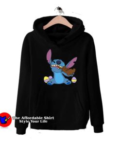 Disney Stitch Happy Easter Day FUnny Unisex Hoodie