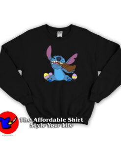 Disney Stitch Happy Easter Day FUnny Unisex Sweatshirt