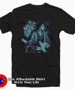 Jimi Hendrix Ornate Guitar Vintage Unisex T-shirt