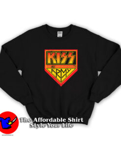 KISS Army Shield Vintage Album Cover Unisex Sweatshirt