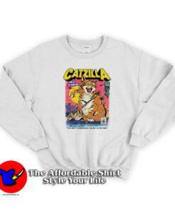 King Off The Monsters Catzilla Retro Unisex Sweatshirt