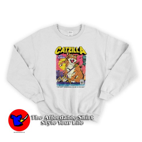 King Od The Monsters Catzilla Retro Unisex Sweatshirt 500x500 King Off The Monsters Catzilla Retro Unisex Sweatshirt On Sale