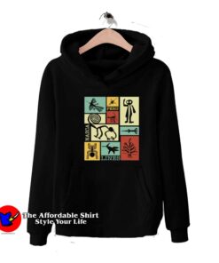 Nazca Lines Peru Geoglyph Astronaut Retro Hoodie