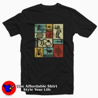 Nazca Lines Peru Geoglyph Astronaut Retro T-shirt
