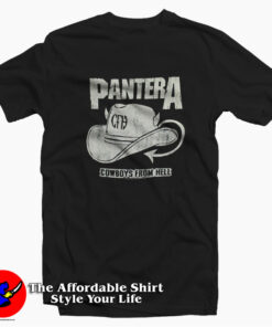 Pantera Distressed Hat Cowboy From Hell T-shirt