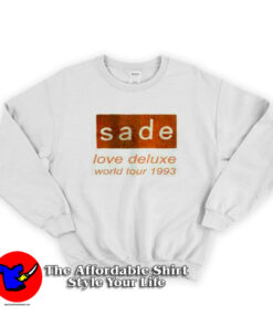 Sade Love Deluxe World Tour Rock Vintage Band Sweatshirt