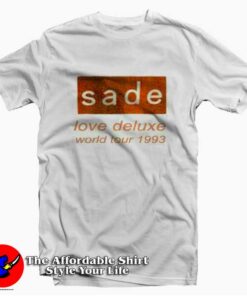 Sade Love Deluxe World Tour Rock Vintage Band T-shirt