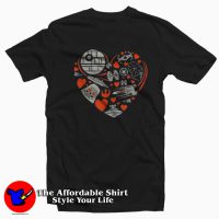 Star Wars Valentine Day Heart Galaxy Unisex T-shirt