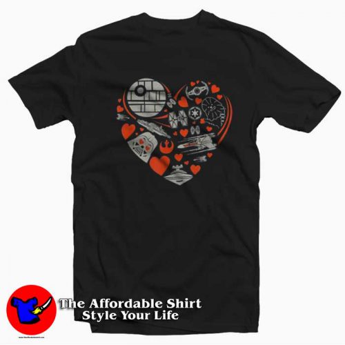 Star Wars Valentine Day Heart Galaxy Unisex T Shirt 500x500 Star Wars Valentine Day Heart Galaxy Unisex T shirt On Sale