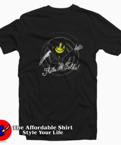 Thats All Folks Smiley Vintage Unisex T-shirt