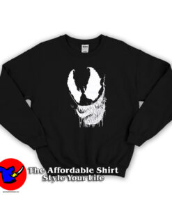 Venom Black & White We Are Venom Face Sweatshirt
