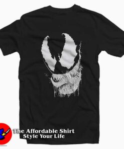 Venom Black & White We Are Venom Face T-shirt