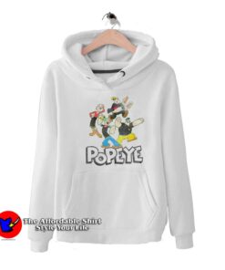 Vintage Cartoon Popeye Characters Unisex Hoodie