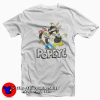 Vintage Cartoon Popeye Characters Unisex T-shirt