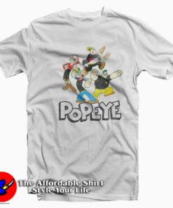 Vintage Cartoon Popeye Characters Unisex T-shirt