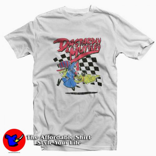 Wacky Races Dastardly Muttley Vintage T Shirt 500x500 Wacky Races Dastardly & Muttley Vintage T shirt On Sale