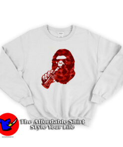 A Bathing Big Head Ape Coca Cola Unisex Sweatshirt