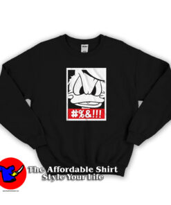 Disney Donald Duck Frame Face Funny Unisex Sweatshirt