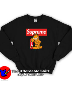 Garfield Skateboard And Smoke Hypebeast Sweatshirt