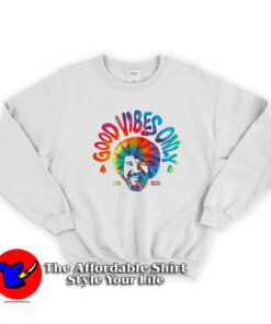 Good Vibes Only Bob Ross Vintage Unisex Sweatshirt