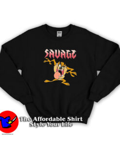 Looney Tunes Tasmanian Devil Savage Unisex Sweatshirt