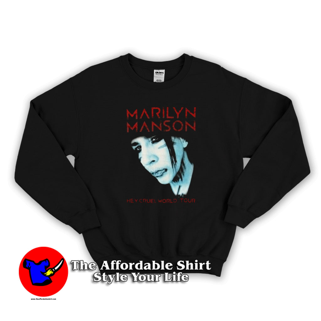 Marilyn Manson Hey Cruel World Tour Unisex Sweatshirt 510x510 image Marilyn Manson Hey Cruel World Tour Unisex Sweatshirt 510x510 Marilyn Manson Hey Cruel World Tour Unisex Sweatshirt On Sale
