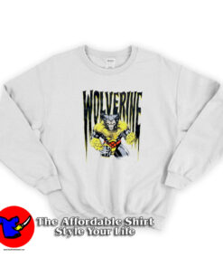 Marvel X-Men Wolverine Vintage Cartoon Sweatshirt