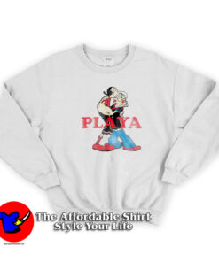 Popeye Playa Olive Oyl Cartoon Vintage Unisex Sweatshirt