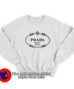 Prada Melano Crew Logo Unisex Sweatshirt