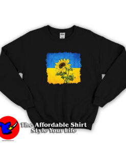 Stand With Ukraine Flag Sunflower Unisex Sweatshirt