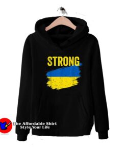 Stronge Ukraine Flag Graphic Unisex Hoodie