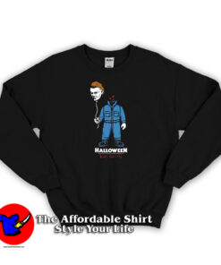 Michael Myers Balloon Head Halloween Sweatshirt