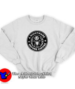 A Nightmare Before Coffee Merry Christmas Sweatshirt