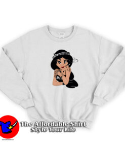 Cartoon Princess Jasmine Gothic Parody Sweatshirt