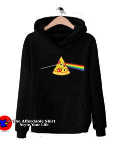 Dark Side Of The Pizza Funny Pink Floyd Parody Hoodie