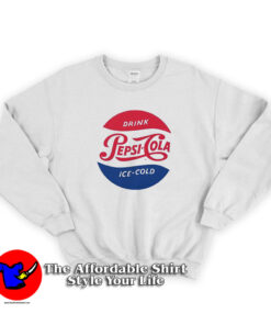 Drink Pepsi Cola Ice Cold vintage Logo Unisex Sweatshirt
