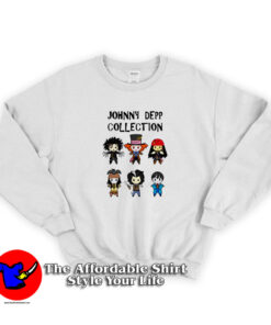 Funny Cartoon Mashup Johnny Depp Collection Sweatshirt