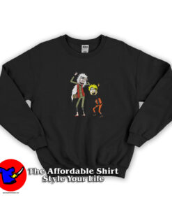 Funny Rick and Morty Naruto and Jiraiya Unisex Sweatshirt