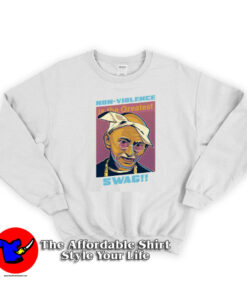Ghandi Tupac Shakur Hip Hop Parody Unisex Sweatshirt