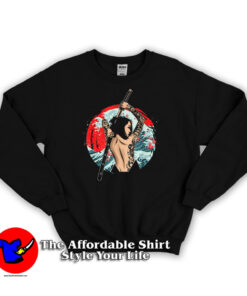Japanese Girl Samurai Fighter Unisex Sweatshirt